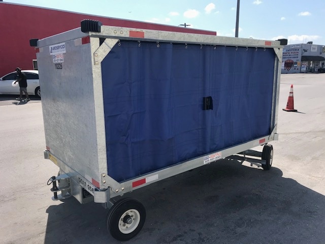 Baggage Carts Closed Iscar BCL-8 Galvanized