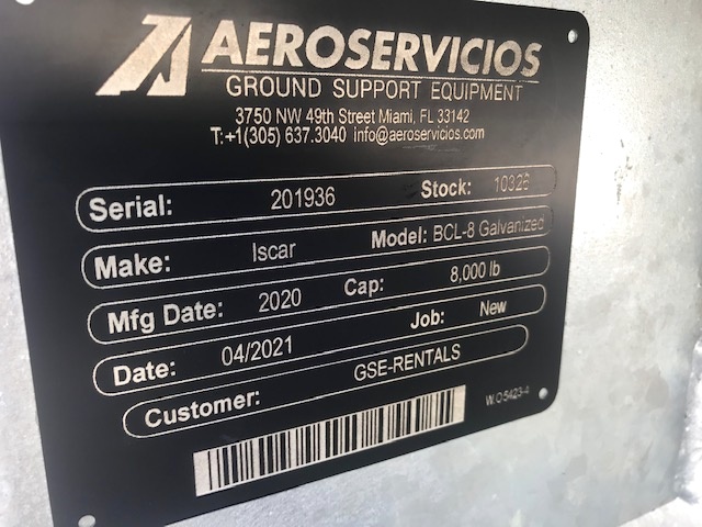 Baggage Carts Closed Iscar BCL-8 Galvanized