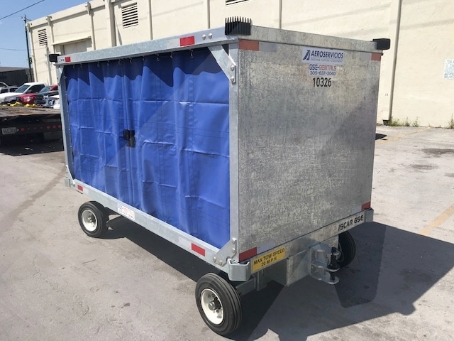 Baggage Carts Closed Iscar BCL-8 Galvanized