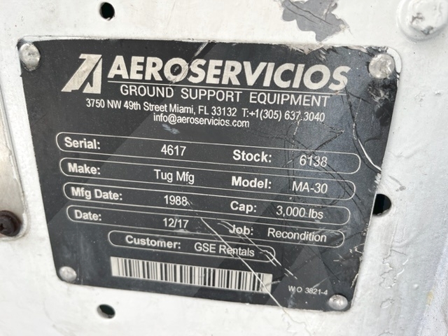 Baggage Tractor Tug MA-30