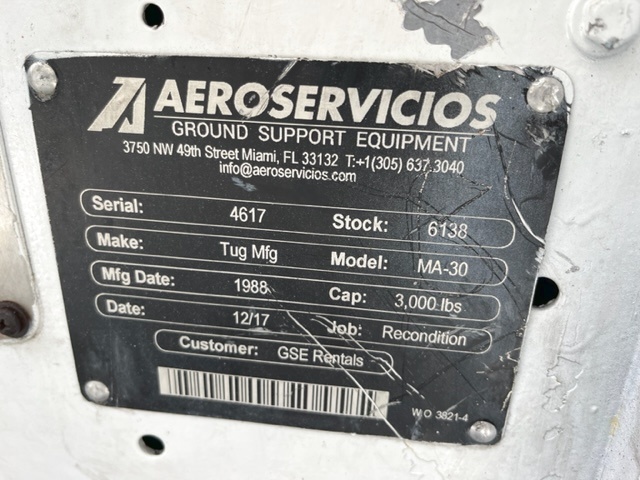 Baggage Tractor Tug MA-30