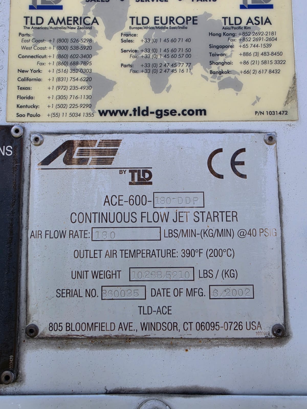 Air Start Unit TLD ACE 600-180-DDP