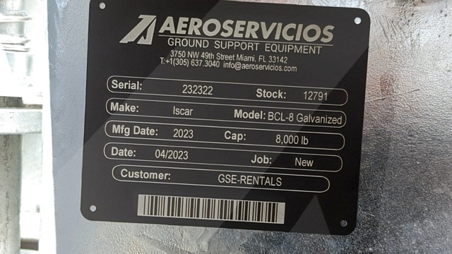 Baggage Carts Closed Iscar BCL-8 Galvanized 2023