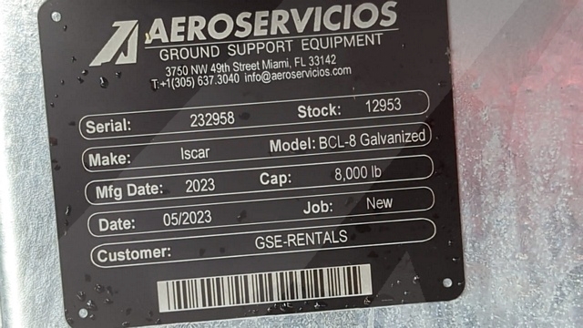 Baggage Carts Closed Iscar BCL-8 Galvanized 2023