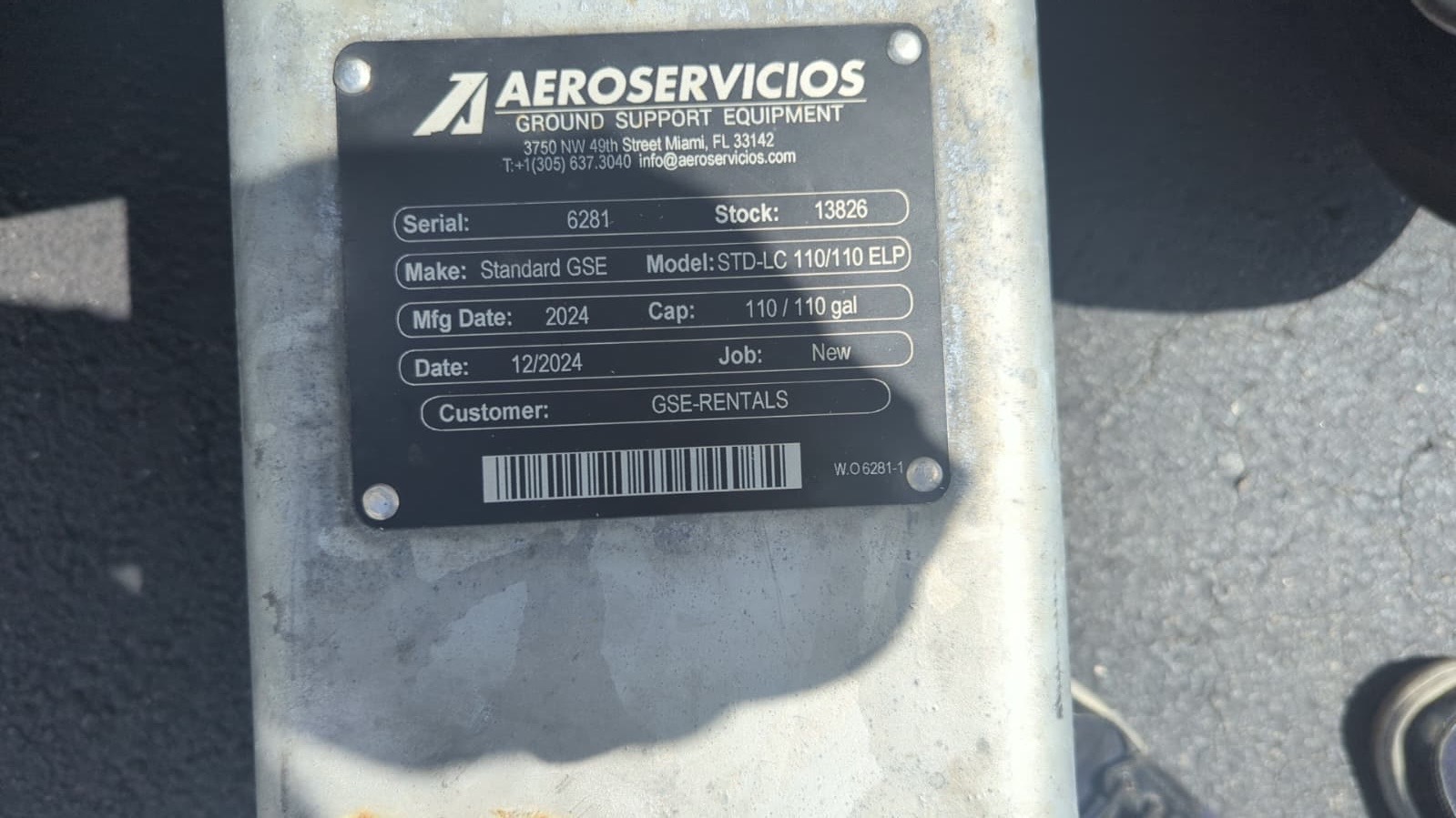 Electric Lavatory Service Cart - Standard GSE STD LC 110/110 ELP