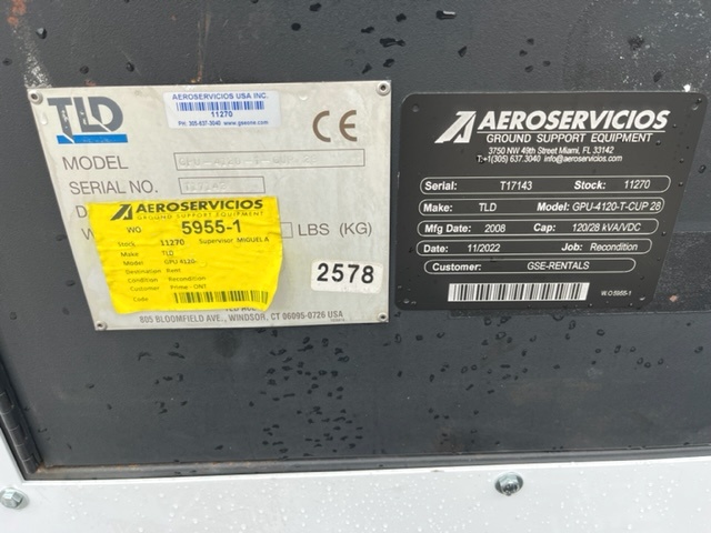 Ground Power Unit TLD GPU 4120-T-CUP-28 + (28.5 VDC)