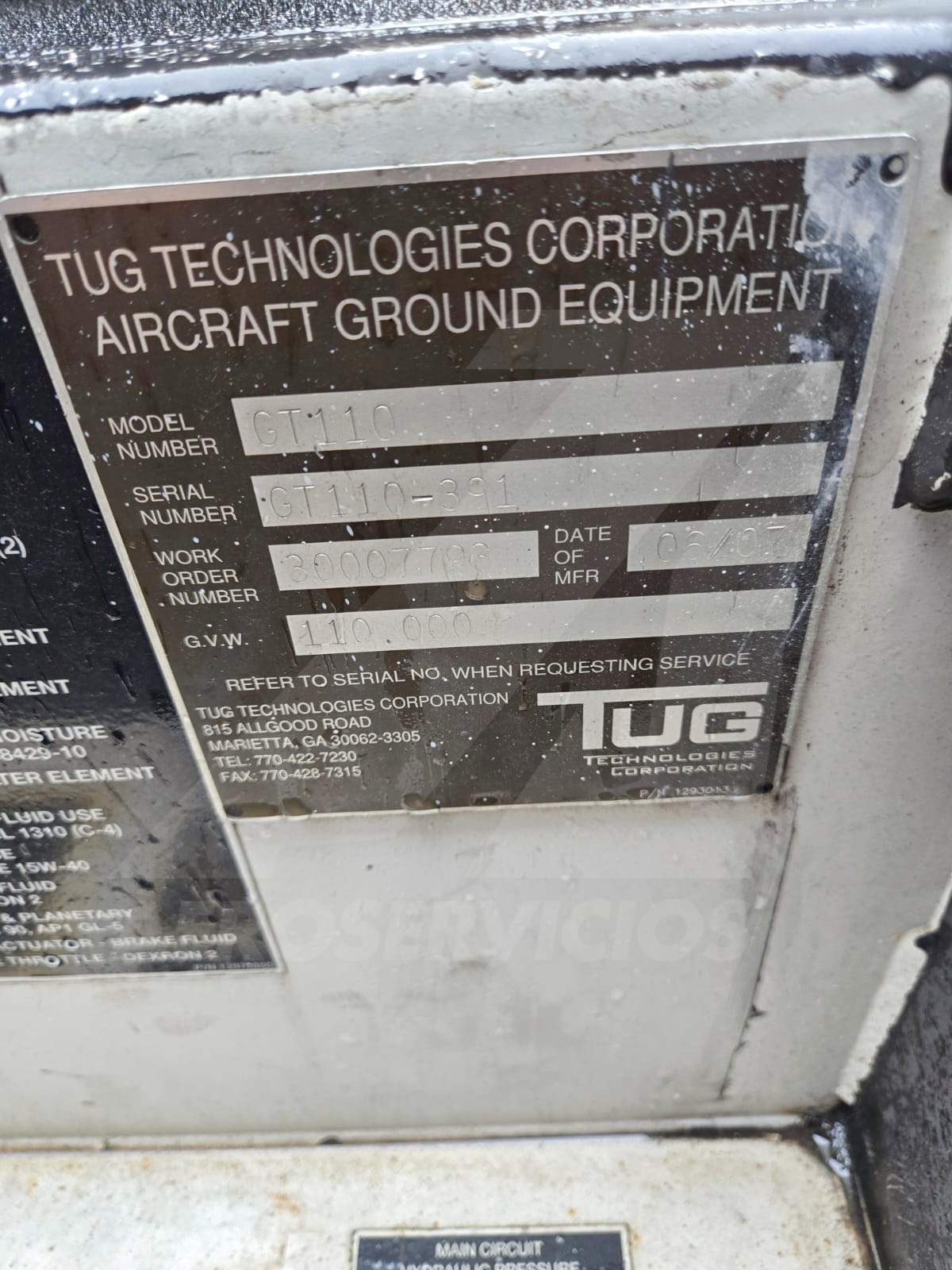 Push Back Tractor S&S GT-110