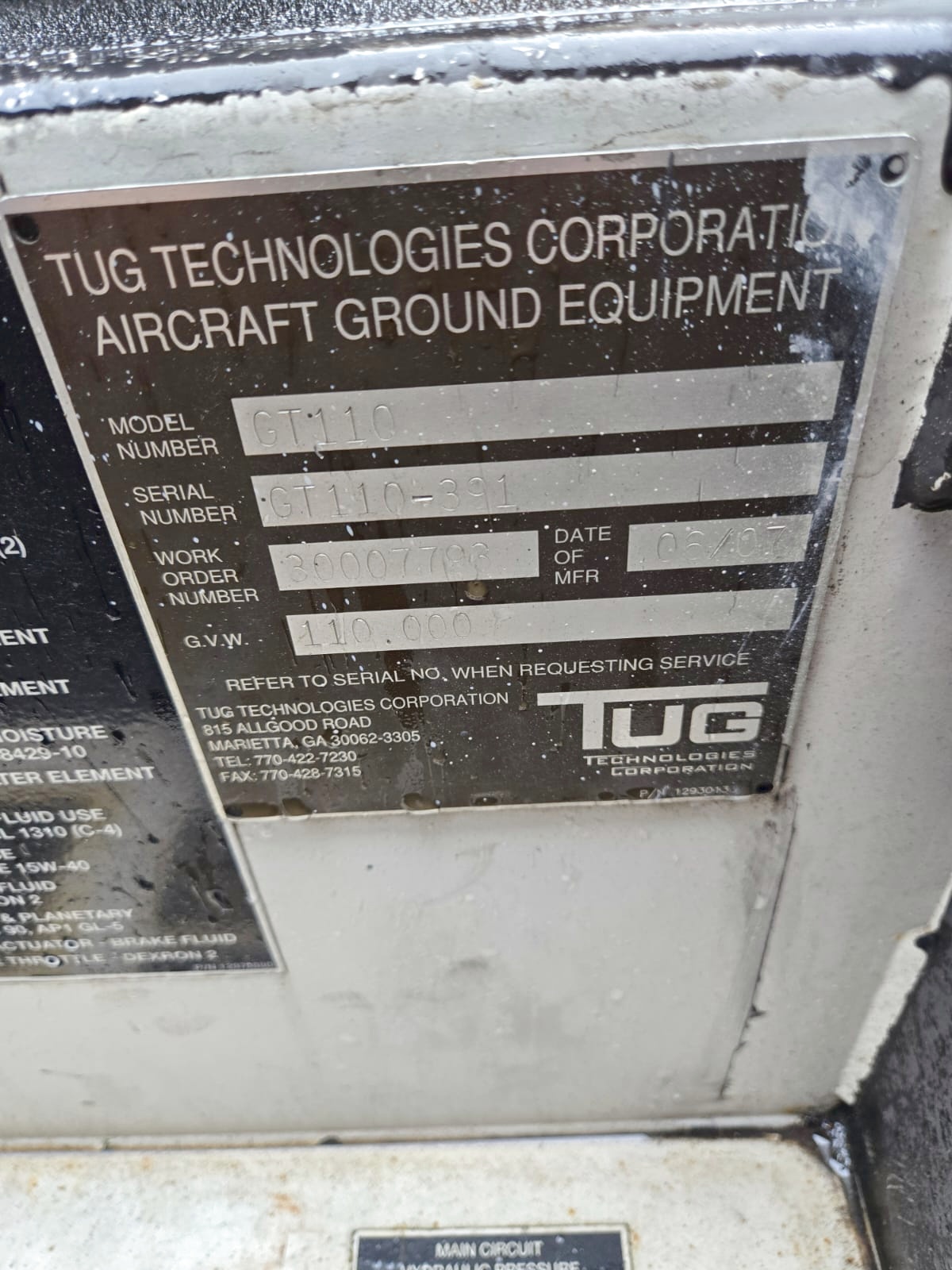 Push Back Tractor S&S GT-110