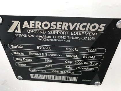 Baggage Tractor S&S BT-345