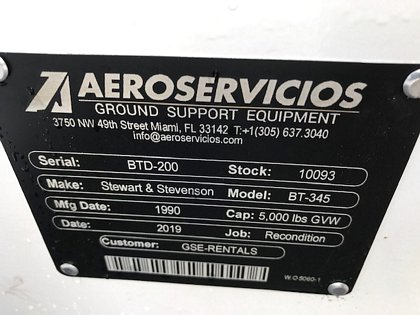 Baggage Tractor S&S BT-345