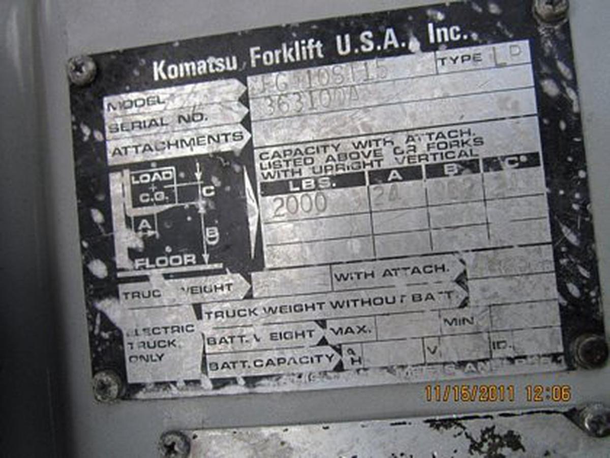 1996 Komatsu FG-10ST15
