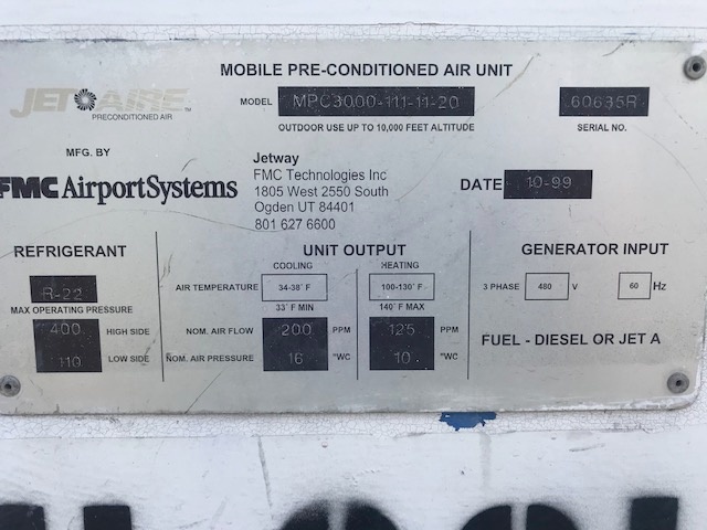 Air Conditioning Unit FMC MPC3000 - 30 Tons