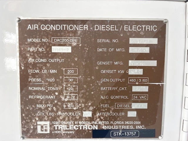 Air Conditioning Unit Trilectron DAC200-DPE + Heater
