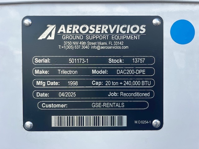 Air Conditioning Unit Trilectron DAC200-DPE + Heater