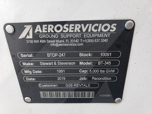 Baggage Tractor S&S BT-345