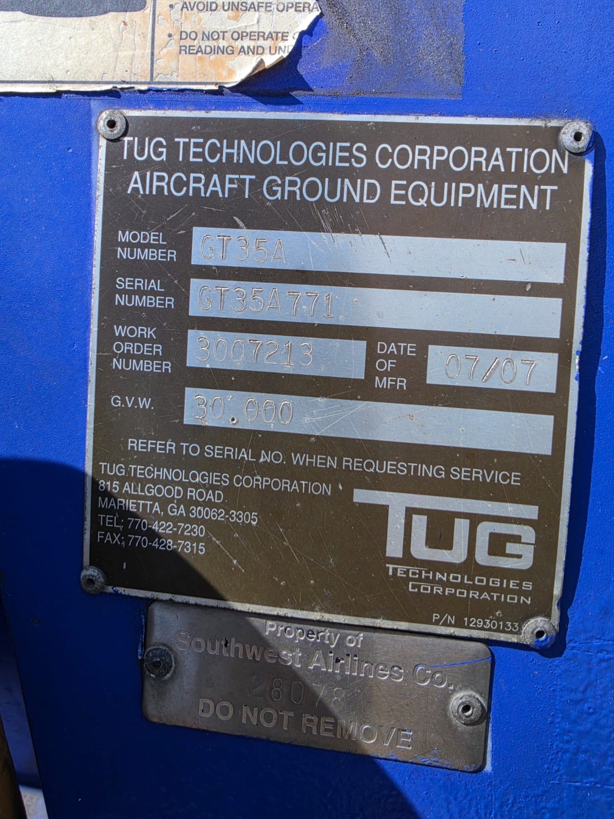 Push Back Tractor Tug GT-35A