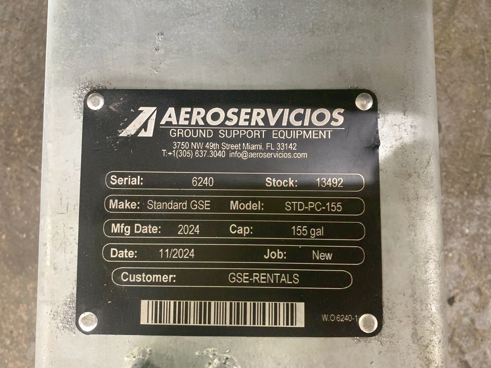 Potable Water Service Cart STD-PC-155 Galvanized