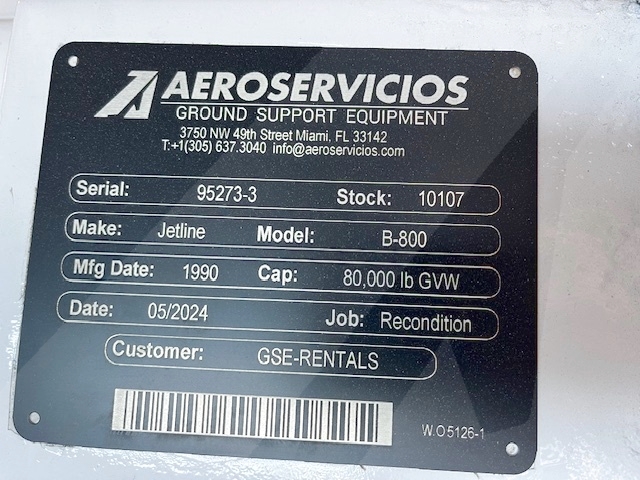 Push Back Tractor Jetline B-800