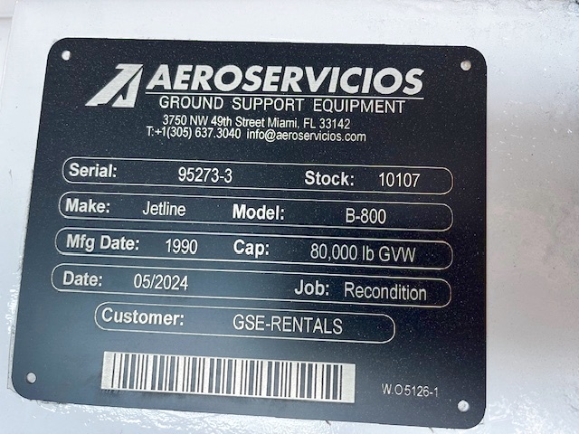 Push Back Tractor Jetline B-800