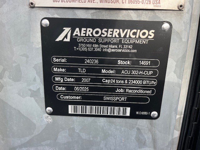 Air Conditioning Unit TLD ACU 302 H-CUP + Heating Unit - 24 Tons