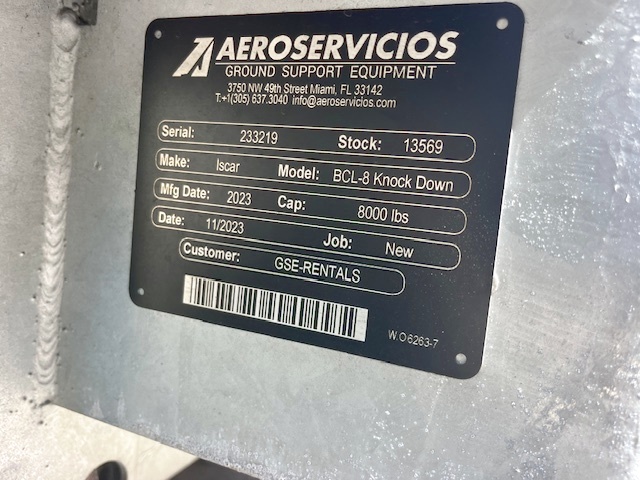 Baggage Carts Closed Iscar BCL-8 Galvanized 2023