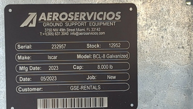 Baggage Carts Closed Iscar BCL-8 Galvanized 2023