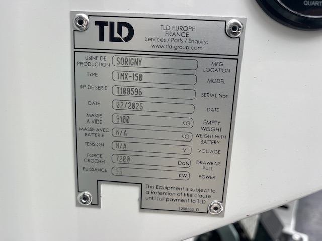 Push Back Tractor TLD TMX-150-9 Tier 4F