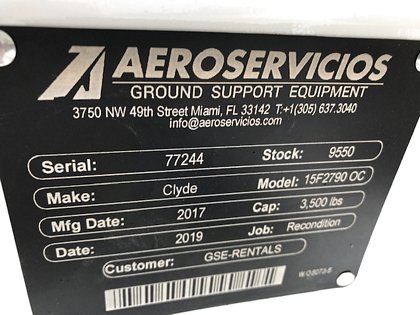 2017 LD3 Clyde 15F2790- Open Caster