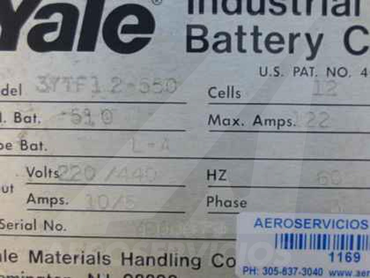 Battery Charger Yale 3YTF12-550