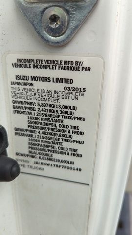 Truck Chassis Isuzu NPR-HD Diesel