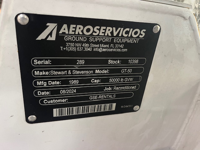 Push Back Tractor S&S GT-50