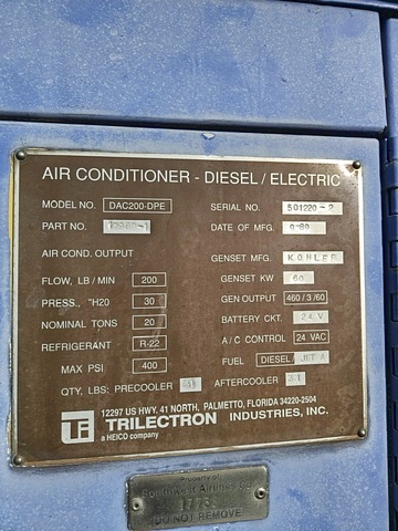 Air Conditioning Unit Trilectron DAC200-DPE + Heater