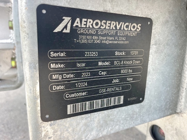 Baggage Carts Closed Iscar BCL-8 Galvanized 2023