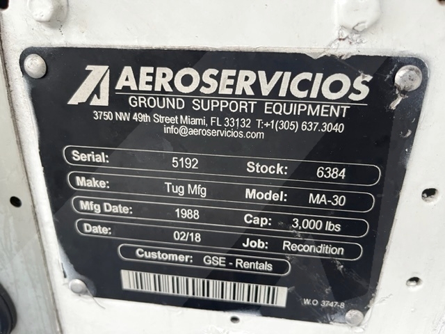 Baggage Tractor Tug MA-30