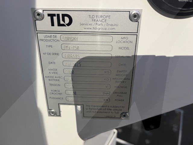 Push Back Tractor TLD TMX-150-15 Tier 4F