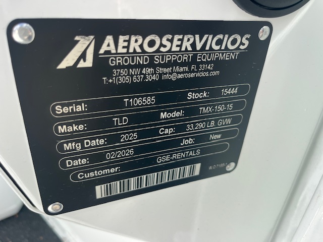 Push Back Tractor TLD TMX-150-15 Tier 4F