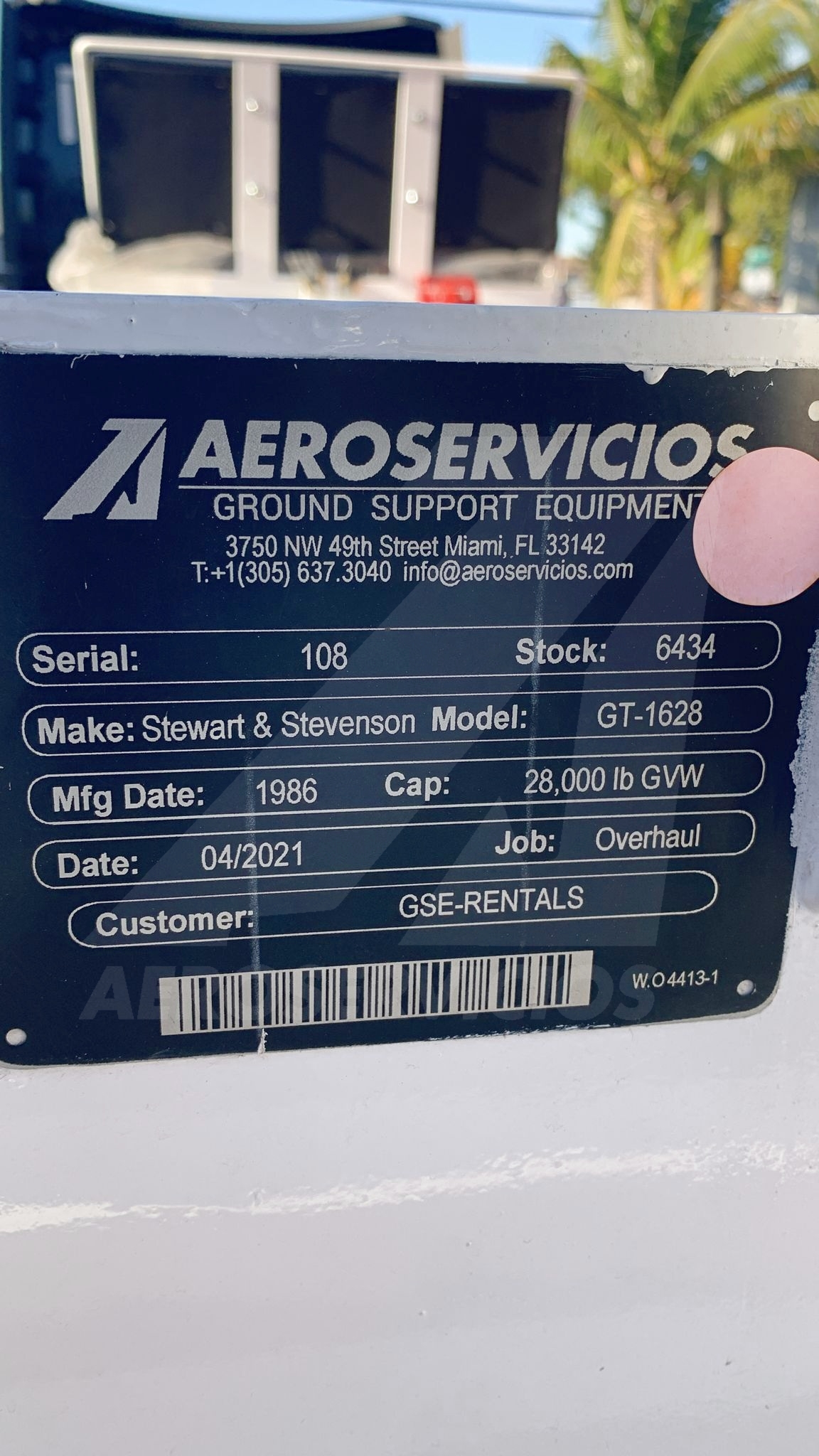 Push Back Tractor S&S GT-1628