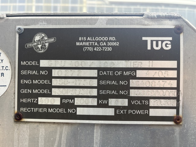 Ground Power Unit 400/100 Tier II