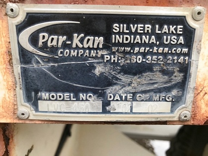 Lavatory Cart Par-Kan LVC450 - 250 gal waste/150 gal flush