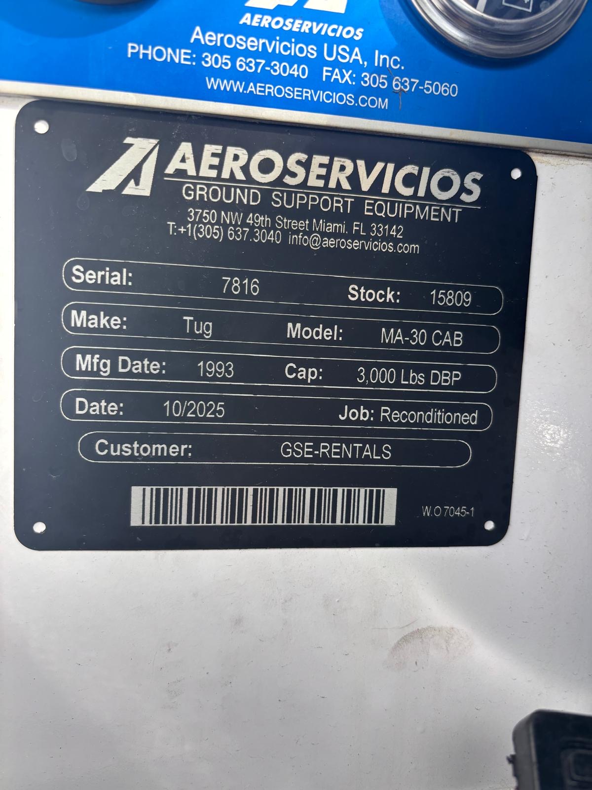 Baggage Tractor Tug MA-30