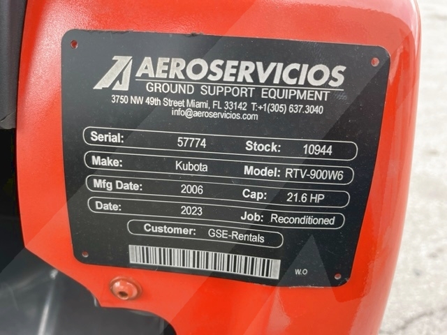 Utility Vehivcle Kubota RTV- 900