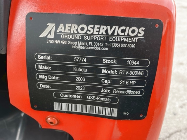 Utility Vehivcle Kubota RTV- 900