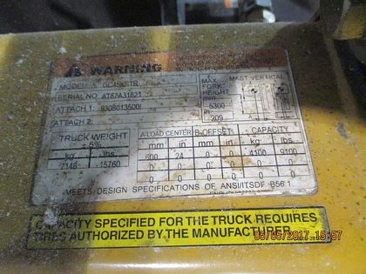 Forklift Caterpillar GC45KSTR