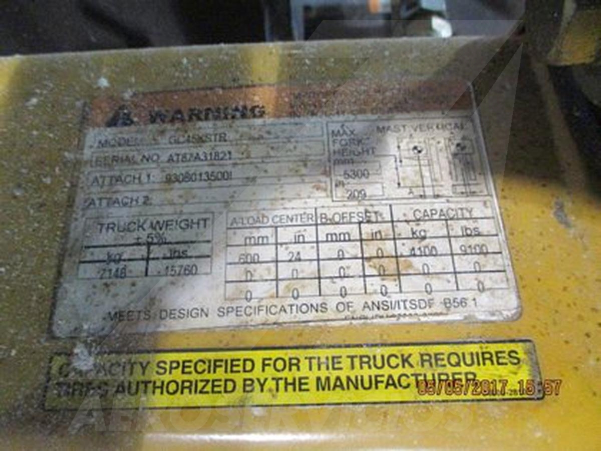 Forklift Caterpillar GC45KSTR