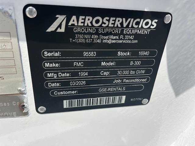 Push Back Tractor FMC B-300