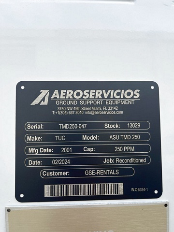 Air Start Unit TUG ASU TMD 250