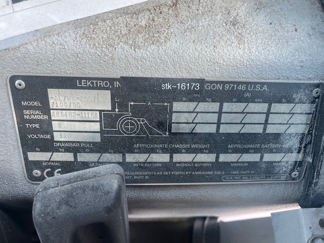 Towbarless Push Back Tractor Lektro AP-8925SDB-AL