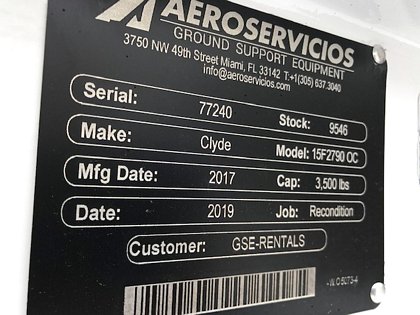 2017 LD3 Clyde 15F2790- Open Caster